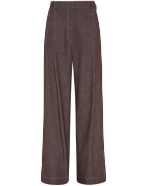 Brunello Cucinelli Wide Trousers - Brown
