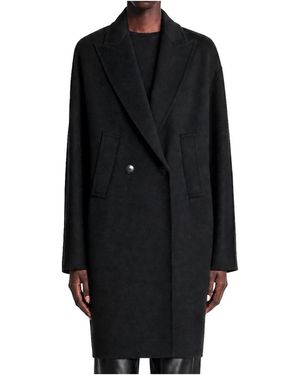 Max Mara Double-Breasted Coats - Negro