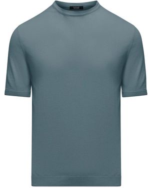 Bomboogie Katoenen Trui Met Ronde Hals - Blauw