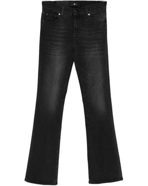 7 For All Mankind Flared Jeans - Nero