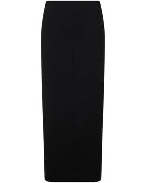 KHAITE Lyle Crepe Midi Rock - Schwarz