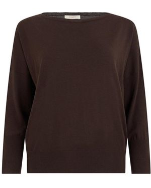 Slowear Truien & Vesten ,Bruin ,Wol Oversized Sweater