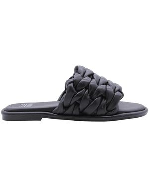 Bronx Schoenen ,Zwart ,Zomer Slipper Voor Vrouwen