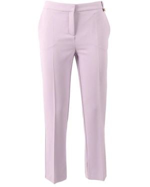 Elisabetta Franchi Straight Trousers - Morado