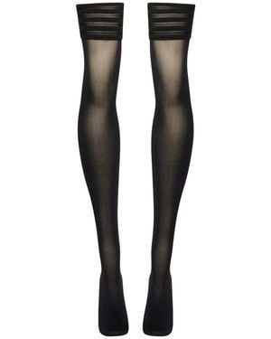 Wolford Velvet De Luxe 50 Stay-Up - Zwart