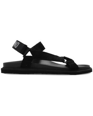 Moschino Sandale Mit Logo - Schwarz