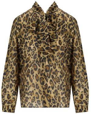 Marella Overhemden ,Bruin ,Nastro Shirt - Groen