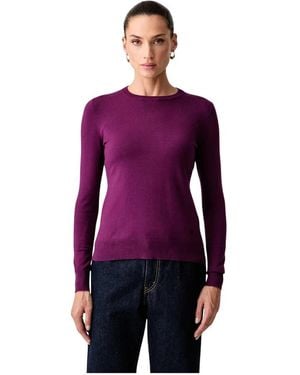 Trussardi Round-Neck Knitwear - Morado