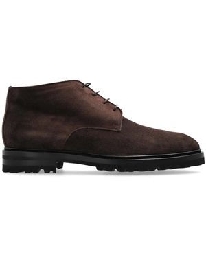 Kiton Lace-Up Boots - Marrone