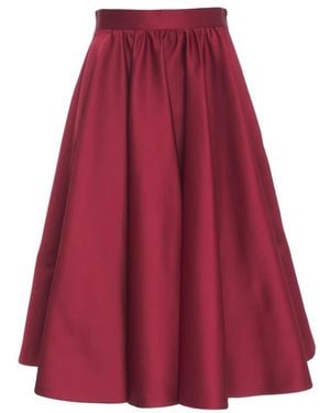 Max Mara Rokken ,Rood ,Polyester Farneto Midi Rok