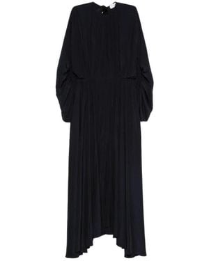 Lanvin Asymmetrical Hemline Maxi Dress - Black