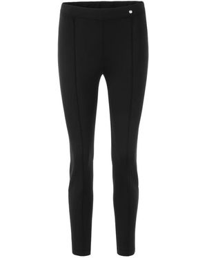 Marc Cain Broeken ,Zwart ,Polyester Stretch Jersey Broek
