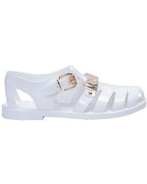 Moschino Flat Sandals - White