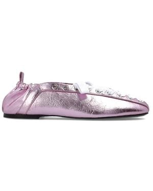 Ganni Ballerina Shoes - Pink