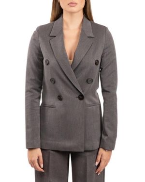 Luckylù Strukturierte Jacke - Grau