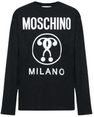 Moschino Tops ,Zwart ,T-Shirt