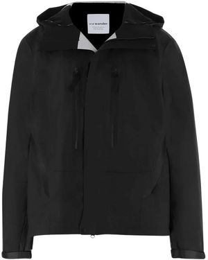 and wander 2.5L Hiker Regenjacke - Schwarz