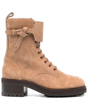 Jimmy Choo Lace-Up Boots - Marron