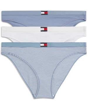 Tommy Hilfiger 3 Pack Bikini - Blauw