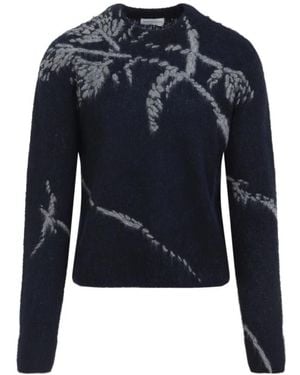 Dries Van Noten Round-Neck Knitwear - Blue