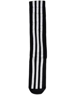 Y-3 Calza a righe con logo intarsia - Nero