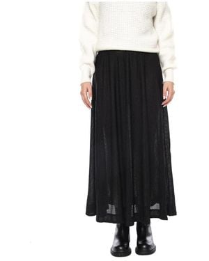 Minimum Rokken ,Zwart ,Geplooide Maxi Rok