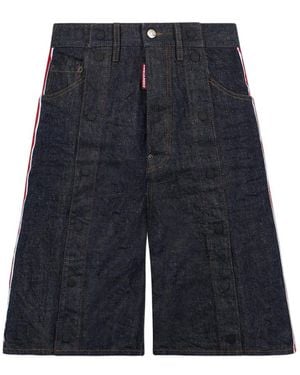 DSquared² Gerade Geschnittene Jeansshorts - Blau