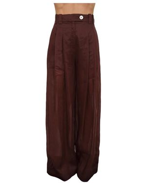 Marella Wide Trousers - Morado