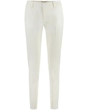 Saint Laurent Slim-Fit Trousers - White