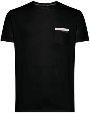 Rrd Monochrome Jersey T-Shirt Mit Surflex Tasche - Schwarz