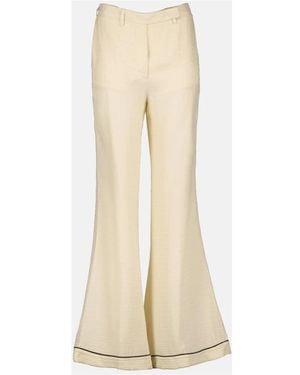 Prada Wide Trousers - Natural