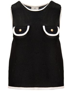 Elisabetta Franchi Sleeveless Tops - Black