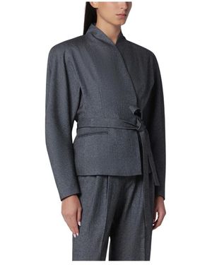 ANDAMANE Jassen ,Grijs ,Teresa Maxi Blazer