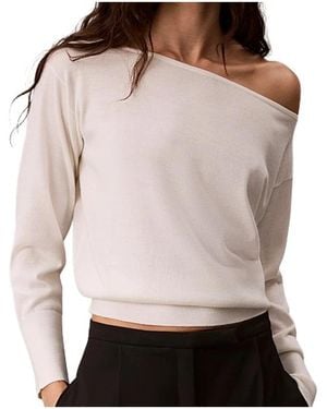 Calvin Klein Round-Neck Knitwear - Gris