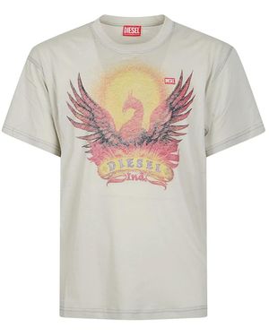 DIESEL Tops ,T-Norm Aa1 T-Shirt - Grijs