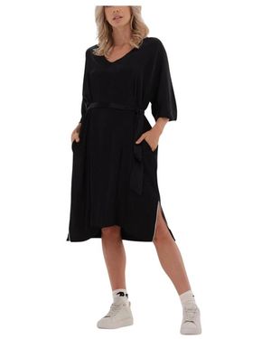 10Days Kleedjes ,Zwart ,Kimono Tunic Jurk Zwart