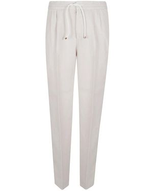 Brunello Cucinelli Straight Trousers - White