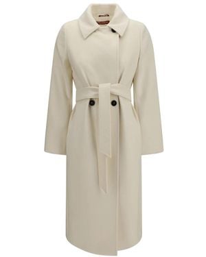 Max Mara Belted Coats - Neutro