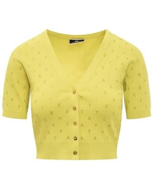 Elisabetta Franchi Cardigans - Yellow