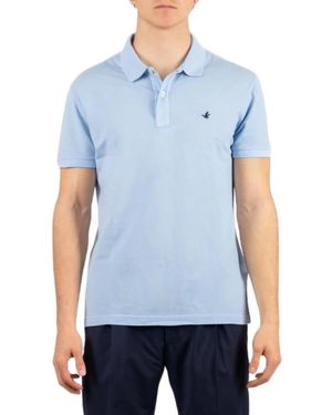 Brooksfield Denim polo - Blau
