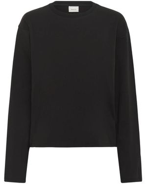 Gestuz Tops ,Zwart ,Tops Met Lange Mouwen