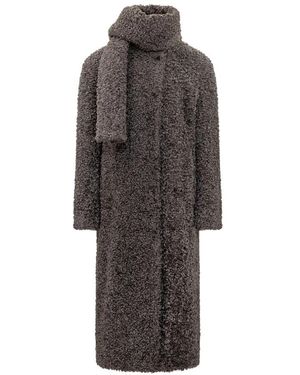 MSGM Faux Fur & Shearling Jackets - Marron