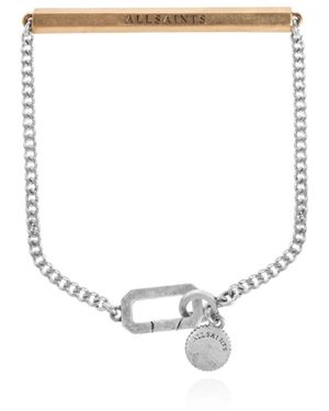 AllSaints Messingarmband - Mettallic
