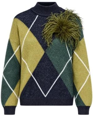 Nenette Truien & Vesten ,Veelkleurig ,Maglia Macadamia - Blauw