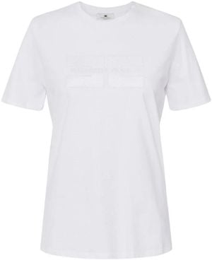 Elisabetta Franchi T-Shirts - Bianco