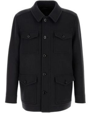 Tom Ford Doppelt Teilbare Twill-Jacke Mit Vier Taschen - Schwarz