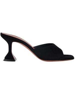 AMINA MUADDI Heeled Mules - Black