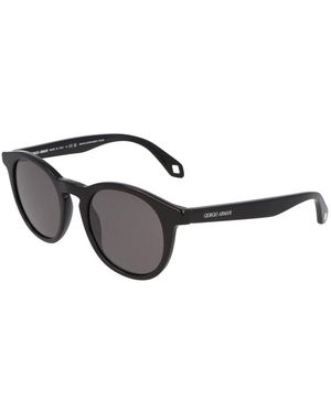 Armani Runde rahmen sonnenbrille - Schwarz