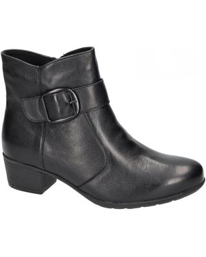 SOLIDUS Schoenen ,Zwart ,Leer Kerry Laarsjes Met Hak