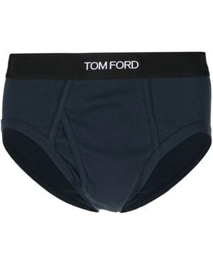 Tom Ford Cotton Briefs - Blauw